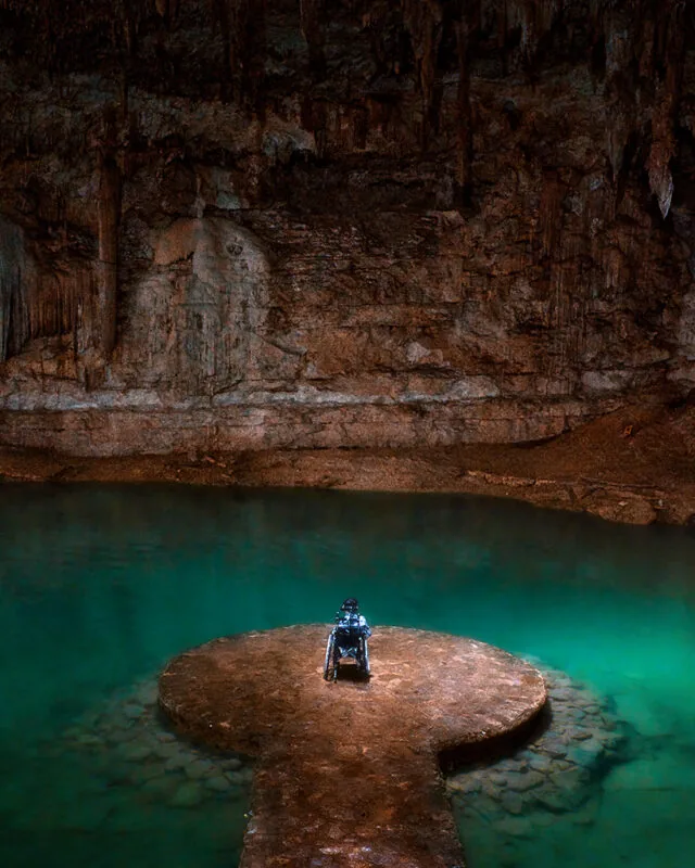 Underground cenote in the Yucatán