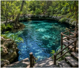 Cenote near Puerto Morelos