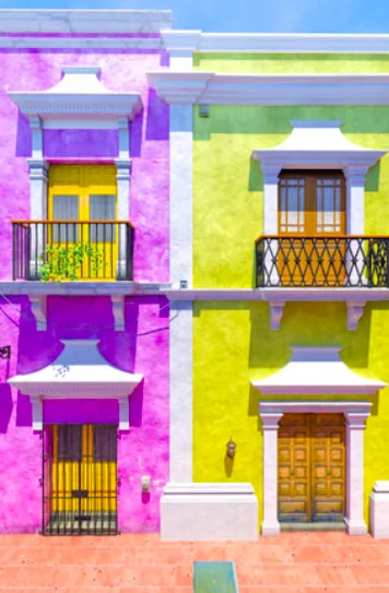 Colorful Valladolid street