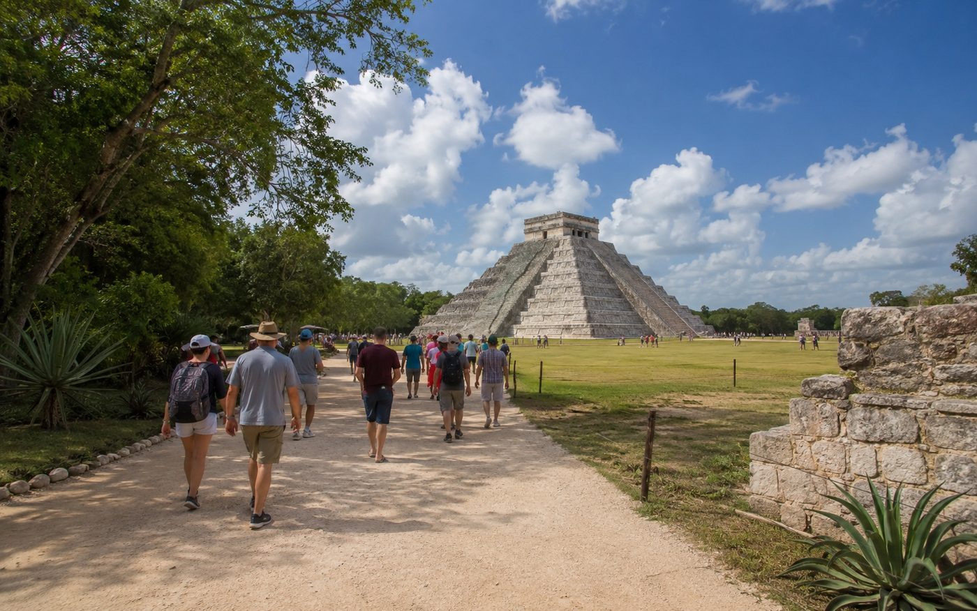 Main plaza at Chichen Itza