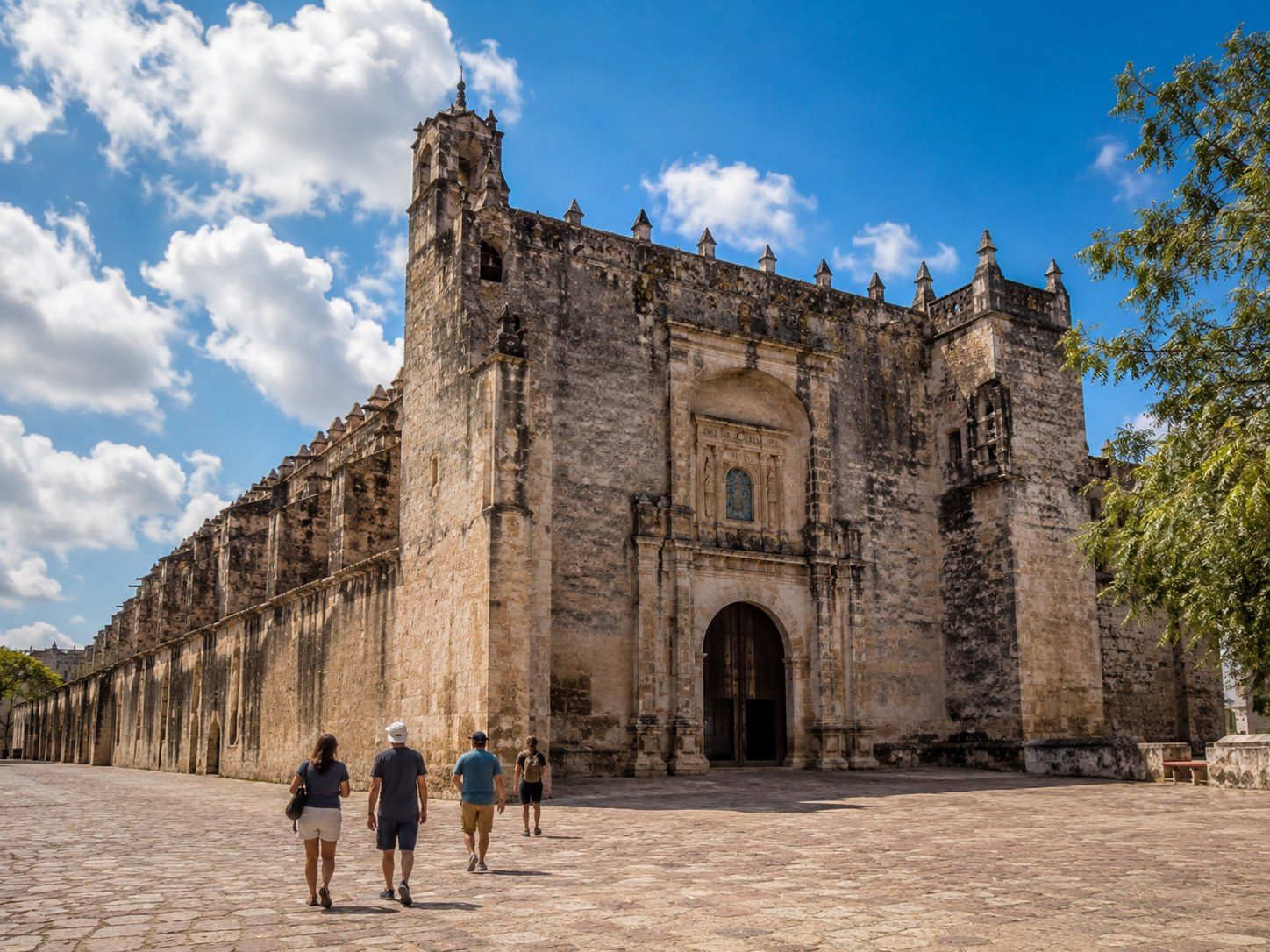 Iglesia de San Servacio shown in relationship to Valladolid’s main square and surrounding city.