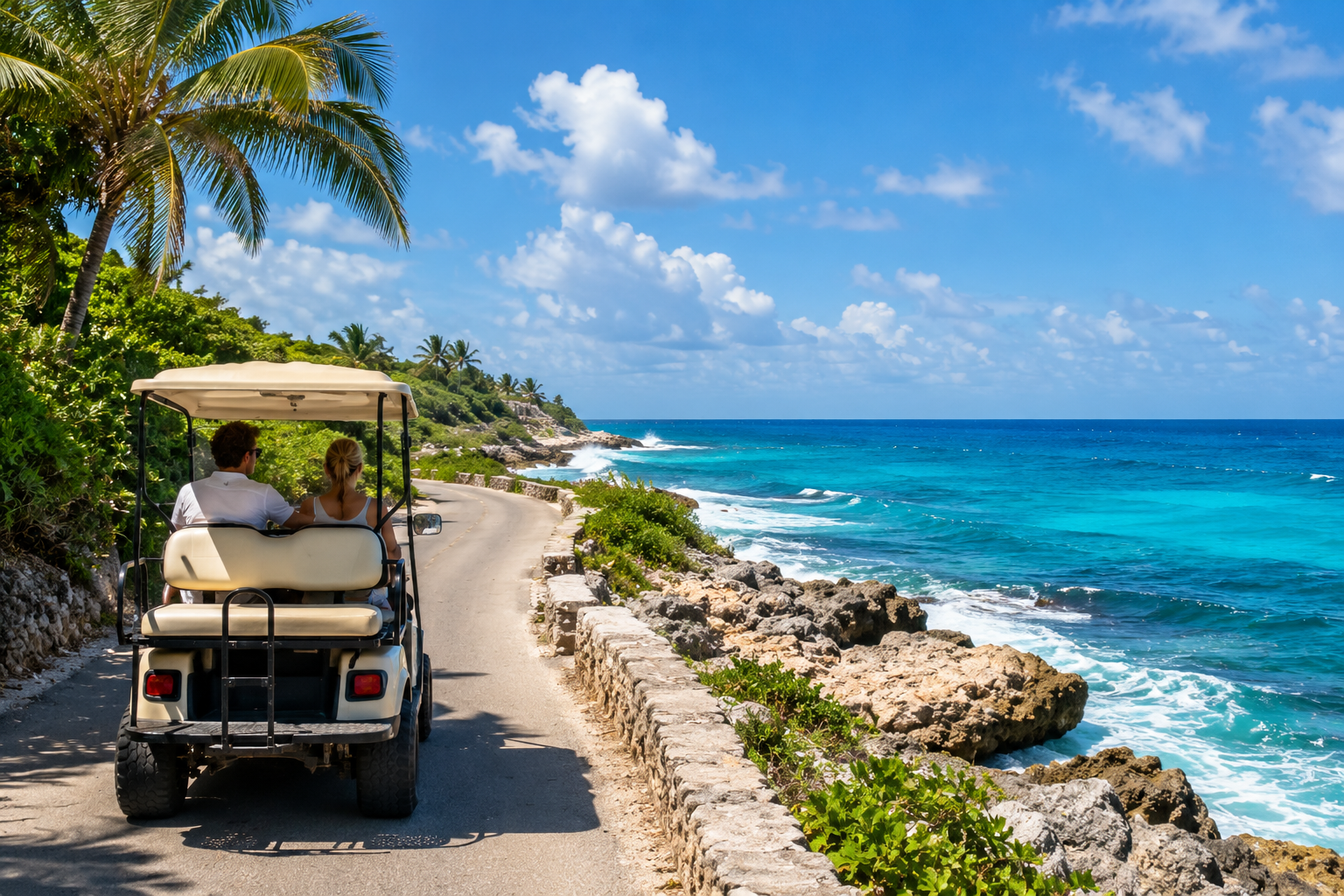 East coast drive on Isla Mujeres
