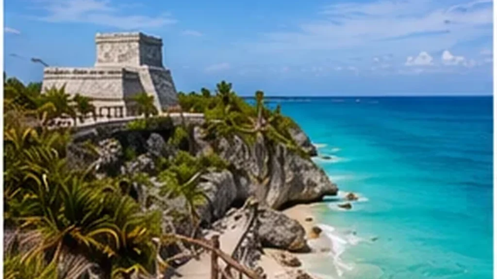 Punta Sur coastline and archaeological area on Isla Mujeres