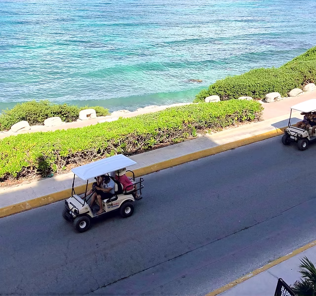 Isla Mujeres golf cart route