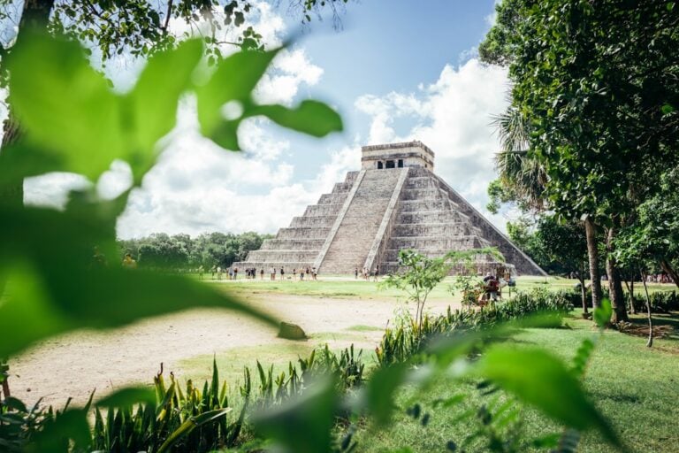 El Castillo pyramid at Chichen Itza in Yucatan, Mexico.
