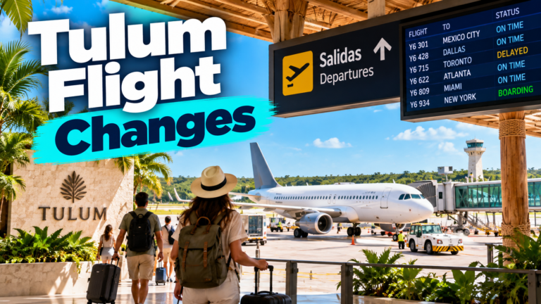 Tulum Airport flight changes for Aeroméxico and Volaris travelers