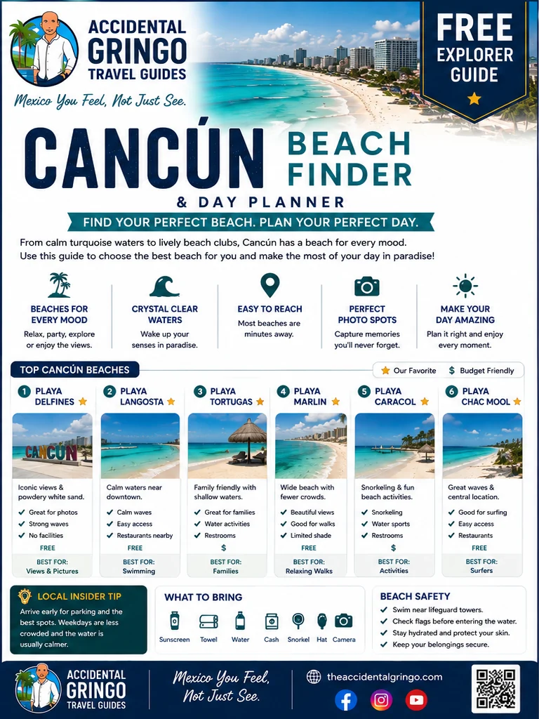 Cancun Beach Finder & Day Planner